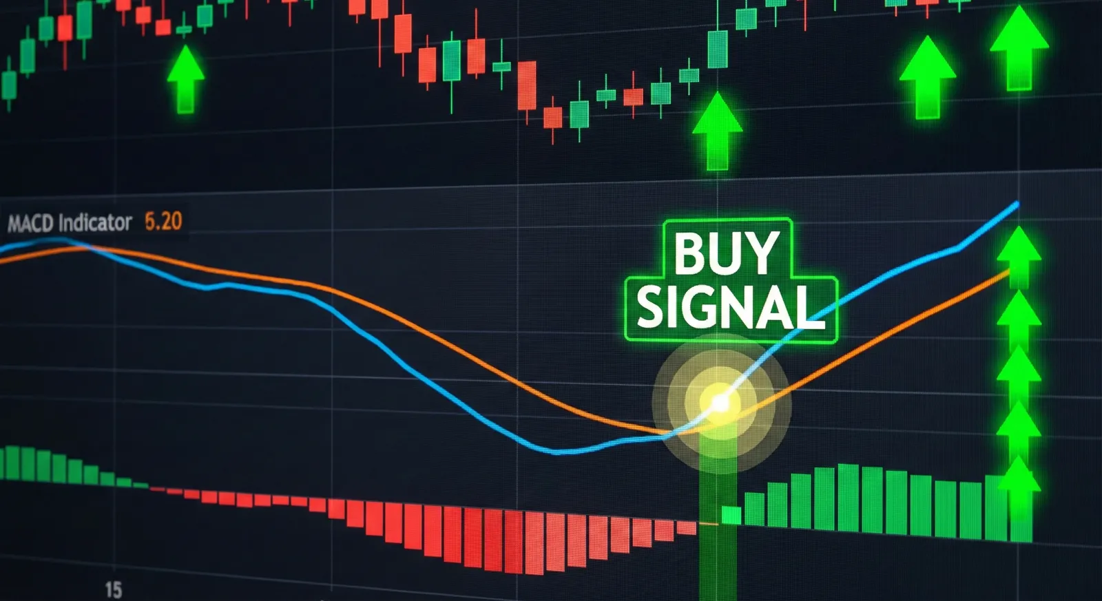 MACD Signaux d'achat et de vente