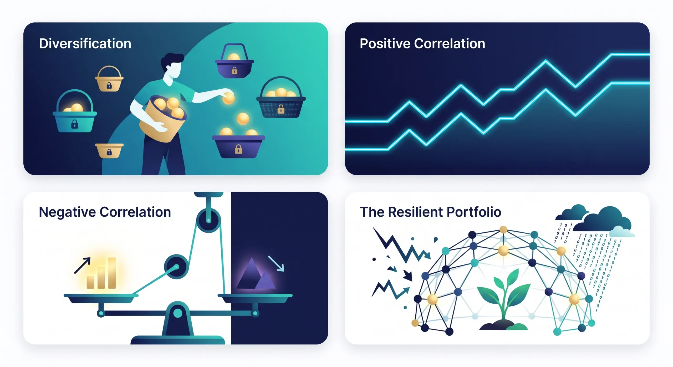 Assets diversification and correlation