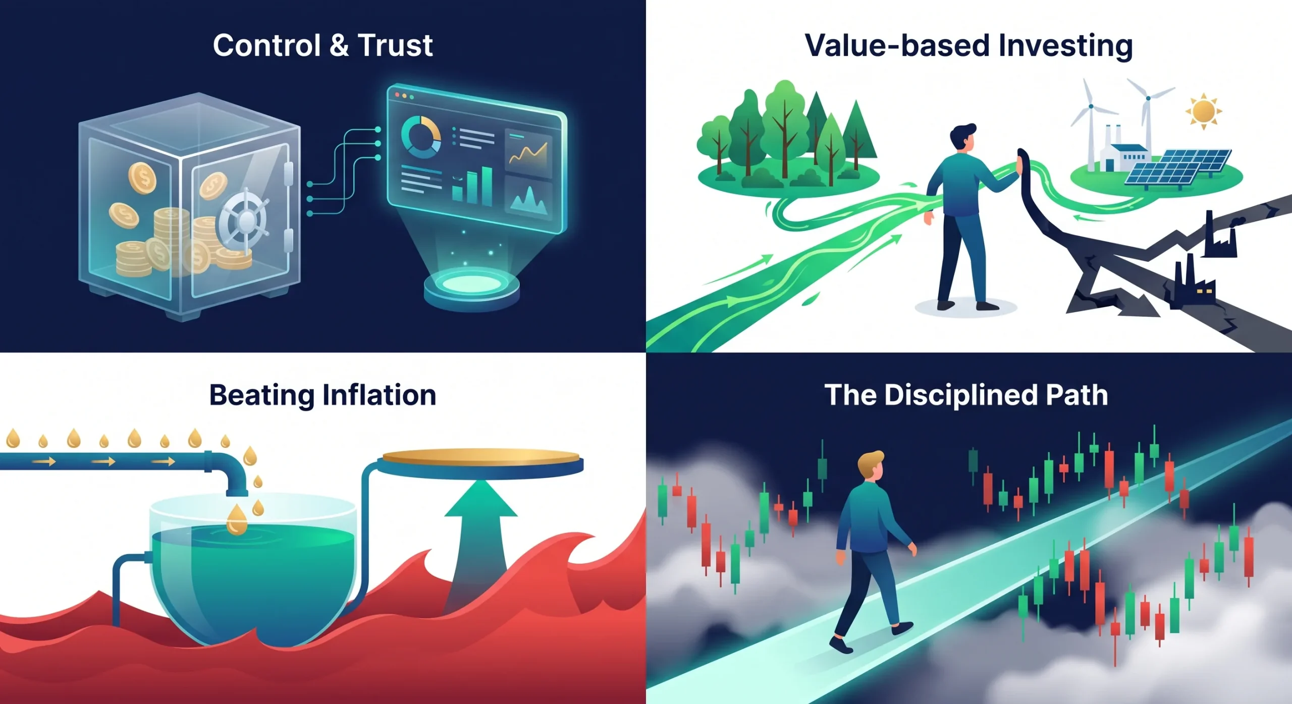 Investor overcoming hesitation and building confidence