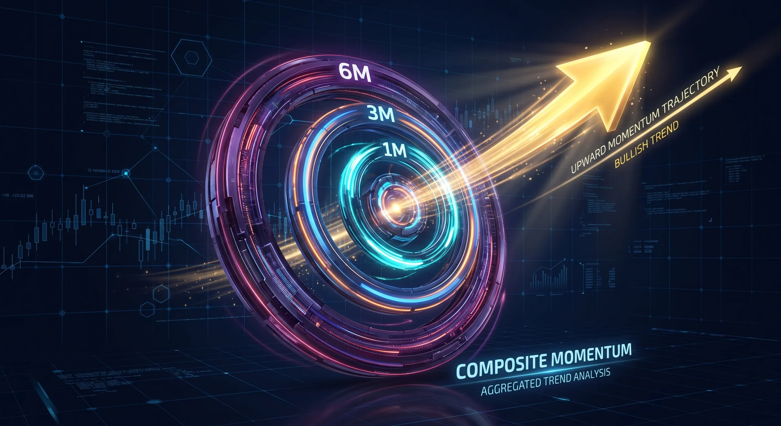 Momentum calculated over 1-3-6 months